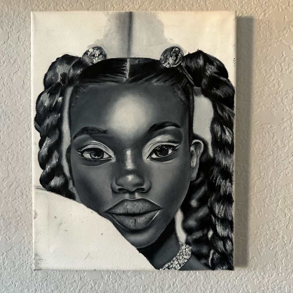 Monochrome Portrait Canvas Art